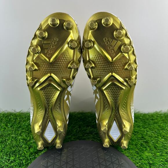 Adidas Freak 23 7v7 SMU Men Size 12.5 White Gold Football Cleats HP2442 NEW - Picture 7 of 8